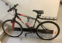 Police with unclaimed mountain bike