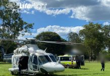 Man airlifted from south of Bundaberg with burns to arms, legs, chest and face