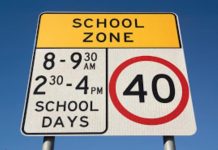 Watch out for school zones