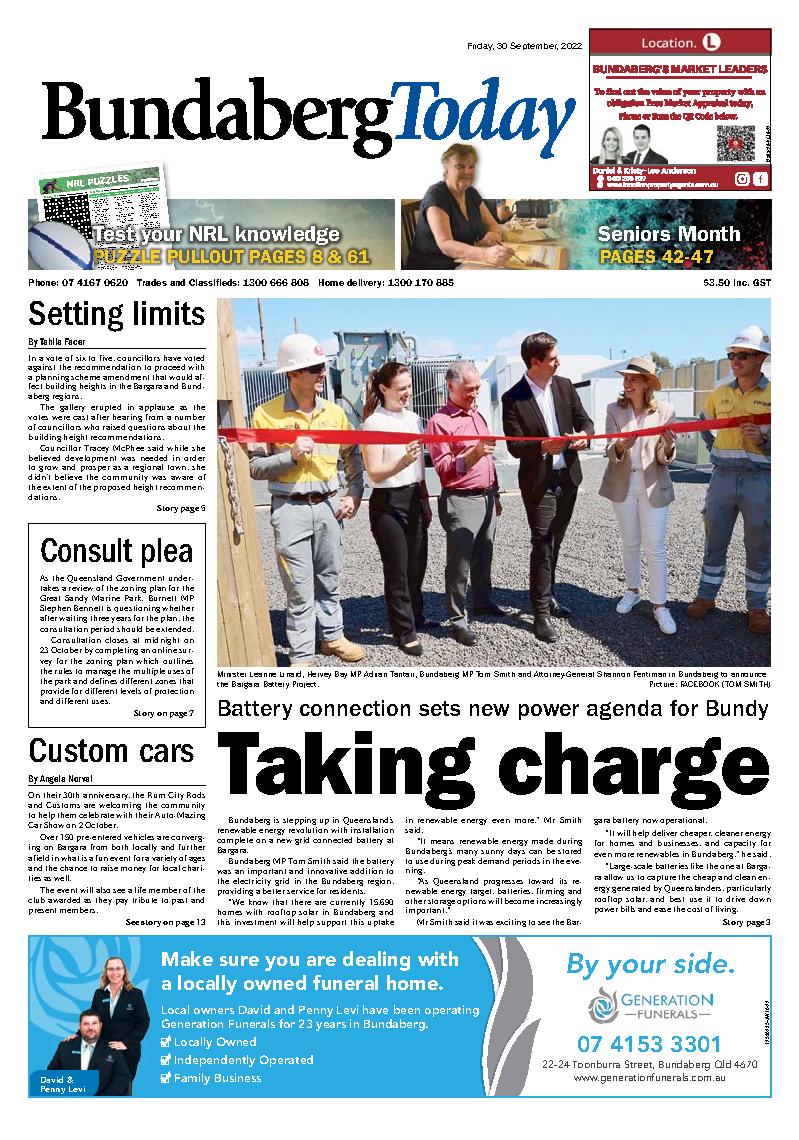 Bundaberg Today 30th September 2022 Bundaberg Today