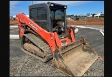 Orange Kubota Loader Skid Steer stolen from Kepnock construction site