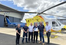 LifeFlight welcomes donation from Bulldogs