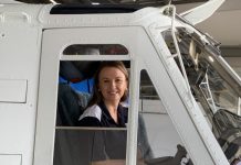 with Lifeflight community engagement and activities coordinator Aleisha Evans