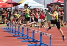 Young athletes on track