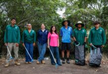 Rangers join waterways clean-up