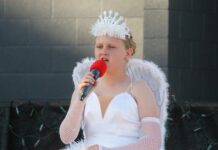 Voices raised in cheer