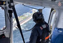 Woman winched from cruise ship by LifeFlight
